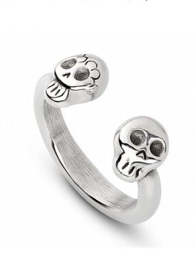 UNO de 50 Logo Band Ring - Silver plated